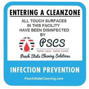 PSCS CleanZone Infection Prevention Sign