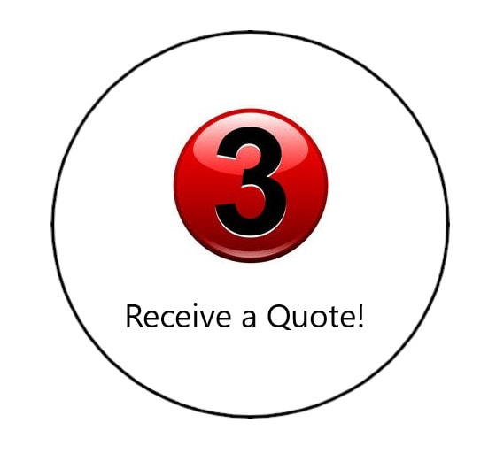 Getting a Quote is as easy as 1-2-3: Receive a Quote!